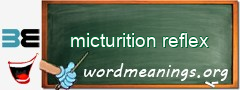 WordMeaning blackboard for micturition reflex